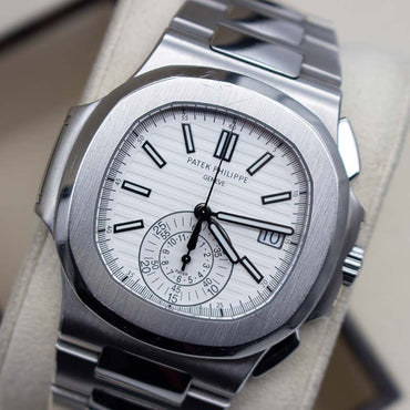 nan patek philippe 5980 1a nautilus white dial - product image from Imperial Time UK Ltd