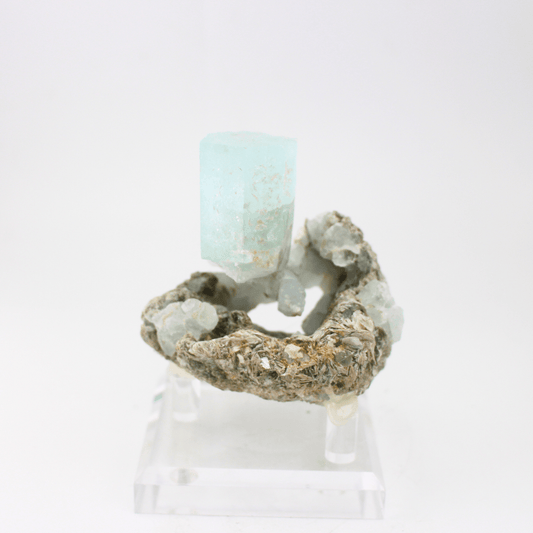 Aquamarine Naturally Terminated Himalayas 348 Natural Mineral Specimen Fine Collectable Cabinet Display Piece Geological Interest