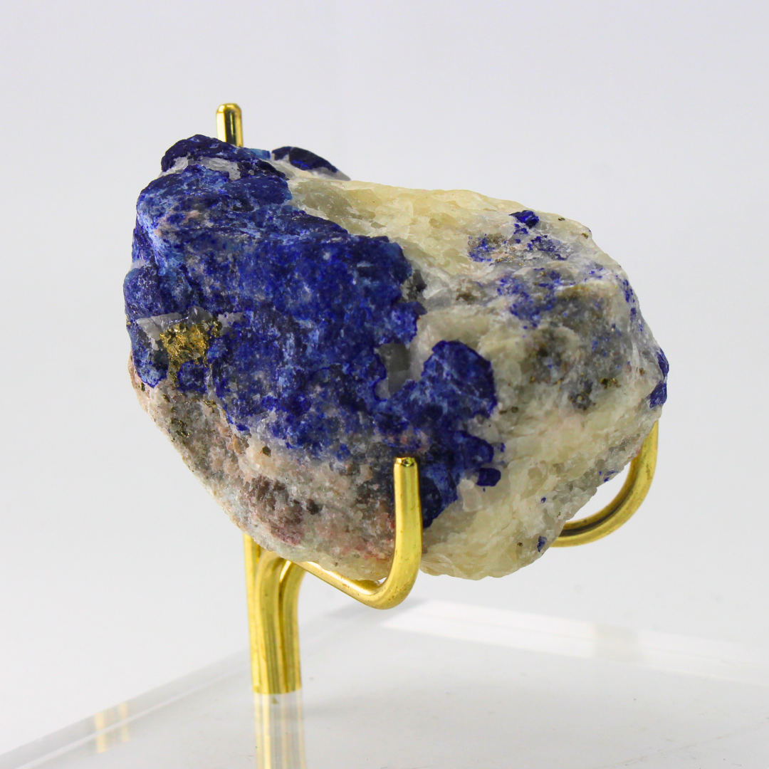 Blue & White Lazulite Naturally Terminated Himalayas 160 Natural Mineral Specimen Fine Collectable Cabinet Display Piece Geological Interest