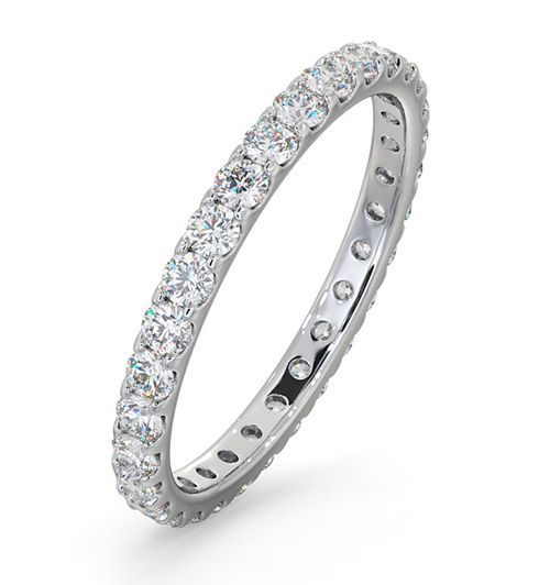 18ct White Gold Claw Set Full Eternity Ring Natural Diamond 1.00ct G VS – Imperial Time