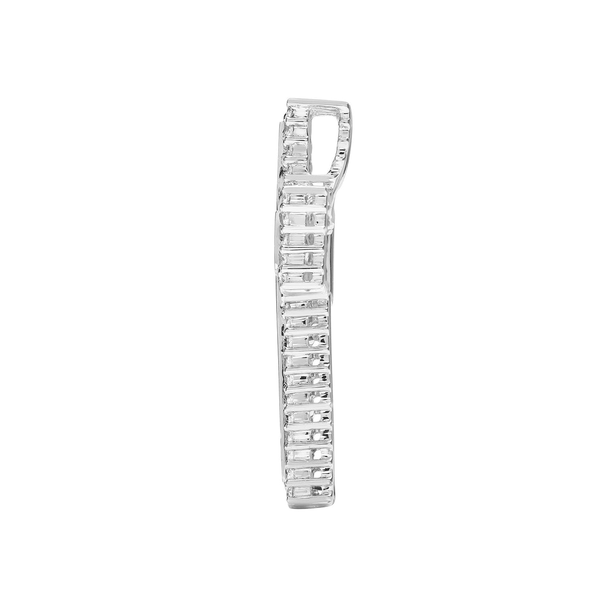 18ct White Gold Natural Diamond Cross (18X066) – product view
