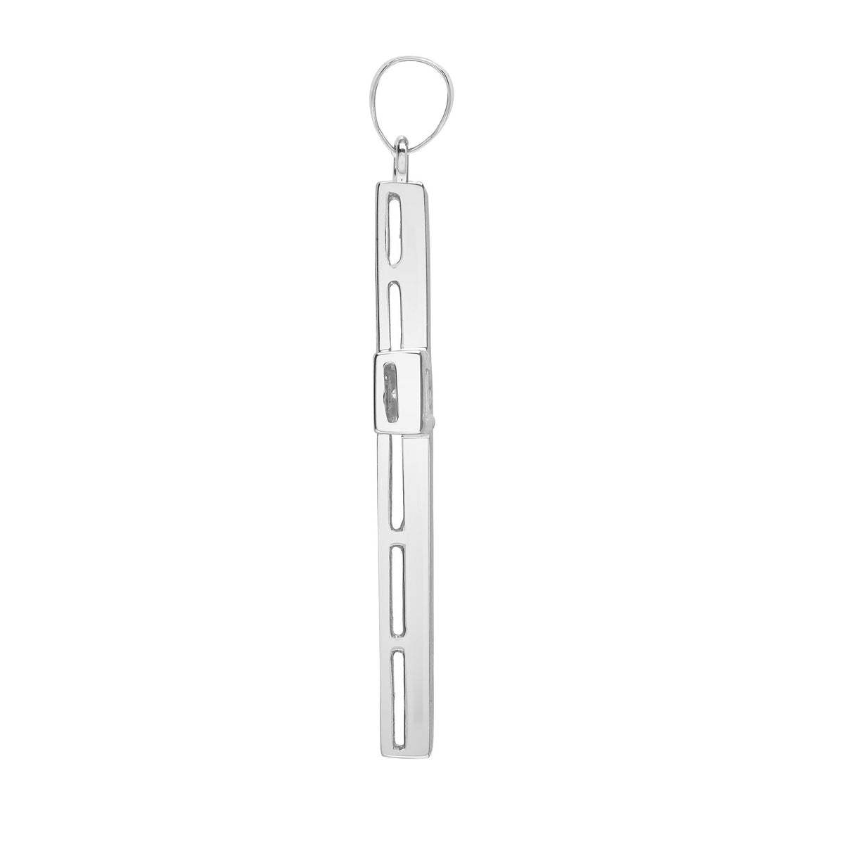 18ct White Gold Natural Diamond Cross (18X069) – product view