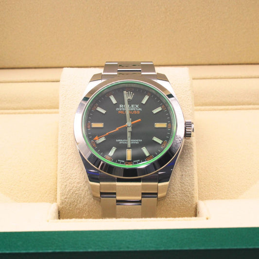 Rolex Milgauss 116400gv 2021 Oyster Bracelet Black Dial Stainless Steel 2021 Pristine Condition Smooth Bezel 40 Mm Mechanical Watch - product image from ...