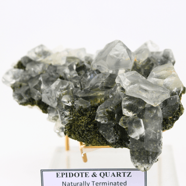 Epidote & Quartz Naturally Terminated Himalayas 329g