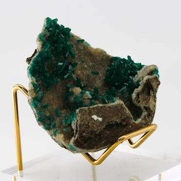 Dioptase Crystal Naturally Terminated Namibia Africa 215 Natural Mineral Specimen Fine Collectable Cabinet Display Piece Geological Interest