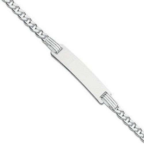Silver ID Baby 6"/Ladies 7" Bracelet