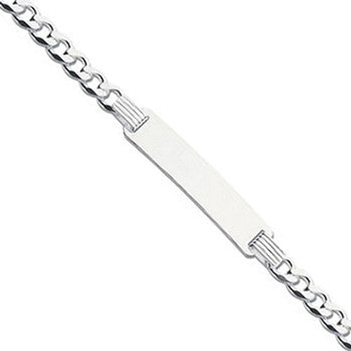 Silver ID Baby 6"/Ladies 7" Bracelet