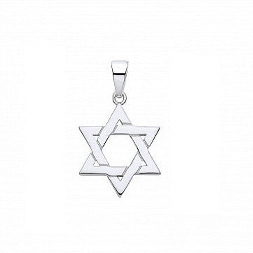 Silver Star of David Pendant
