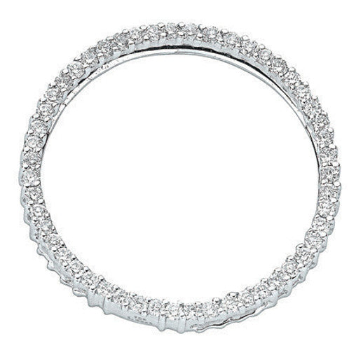 18ct White Gold 1.00ct Diamond Circle Pendant