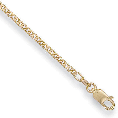 18ct Yellow Gold 1.7mm Curb Chain