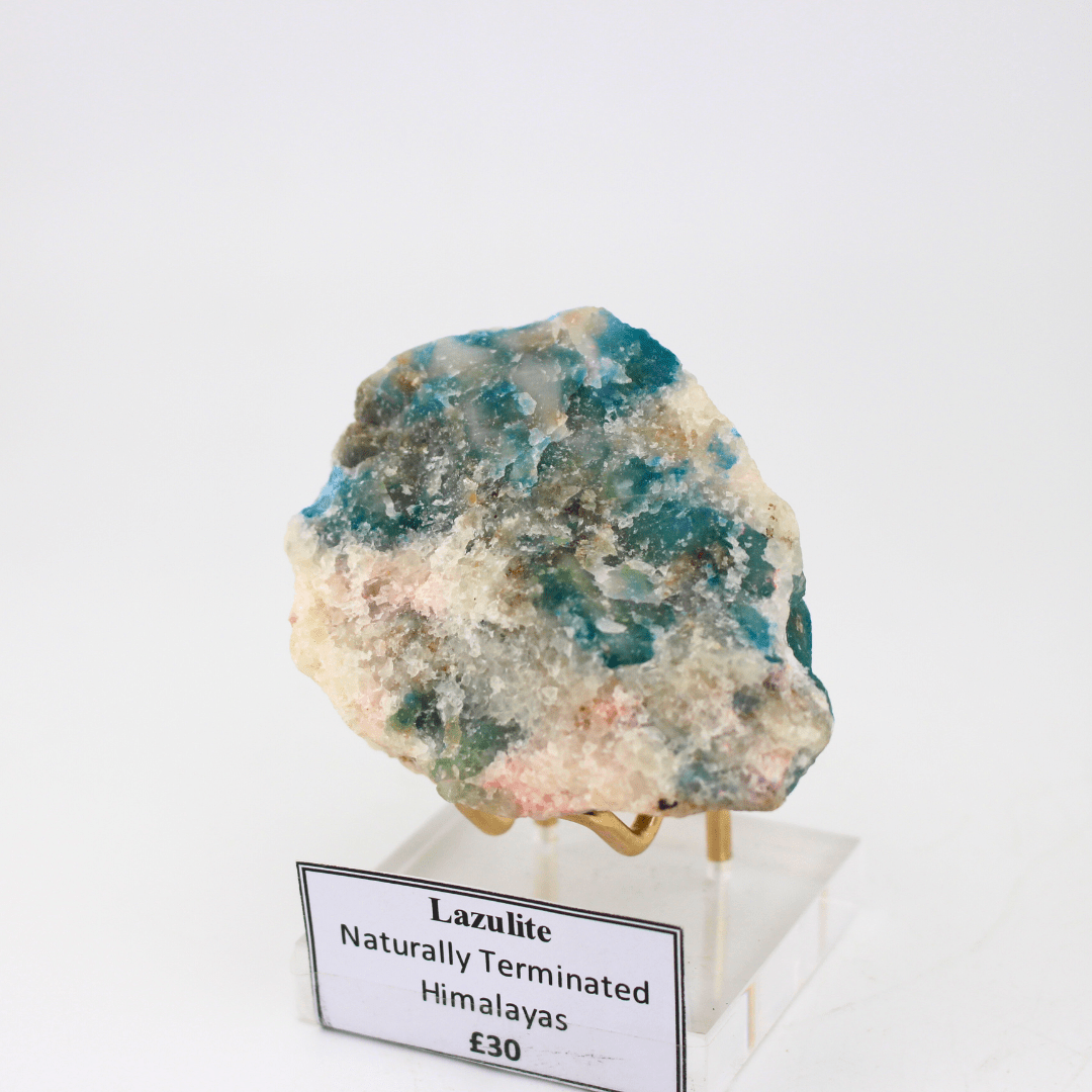 Lazulite Naturally Terminated Himalayas 194 Natural Mineral Specimen Fine Collectable Cabinet Display Piece Geological Interest