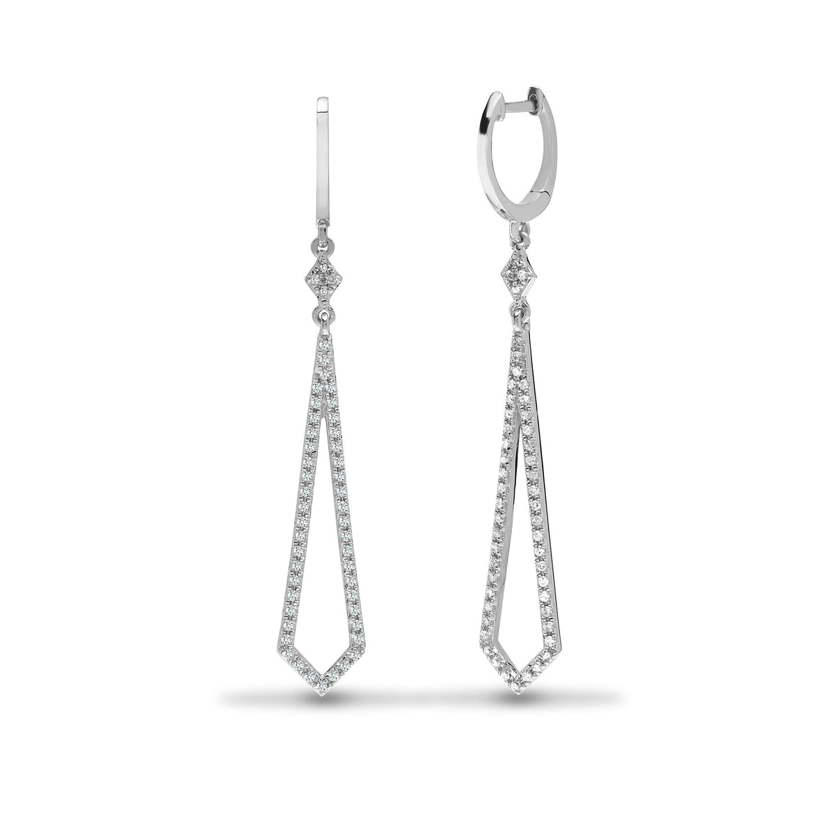 9ct White 28pts Drop Earrings – Imperial Time