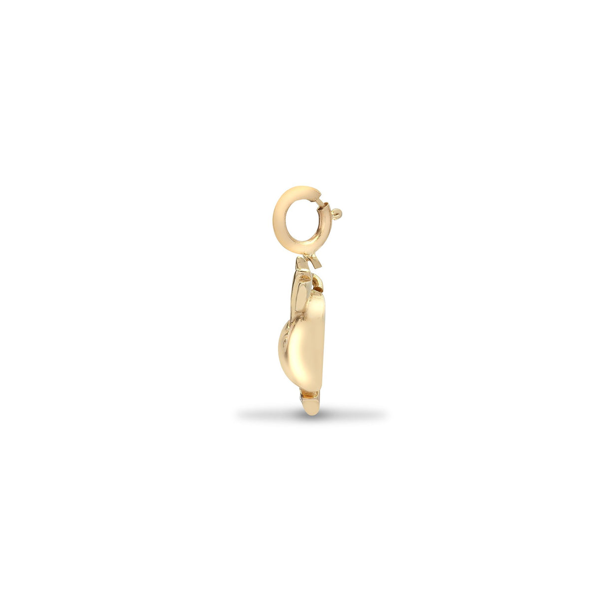 9ct Yellow Gold Natural Diamond Heart / Arrow Pendant (9P080) – product view