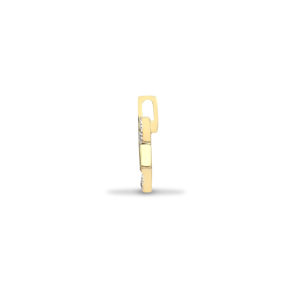 9ct Yellow Gold Natural Diamond Star Of David Pendant (9P096) – product view