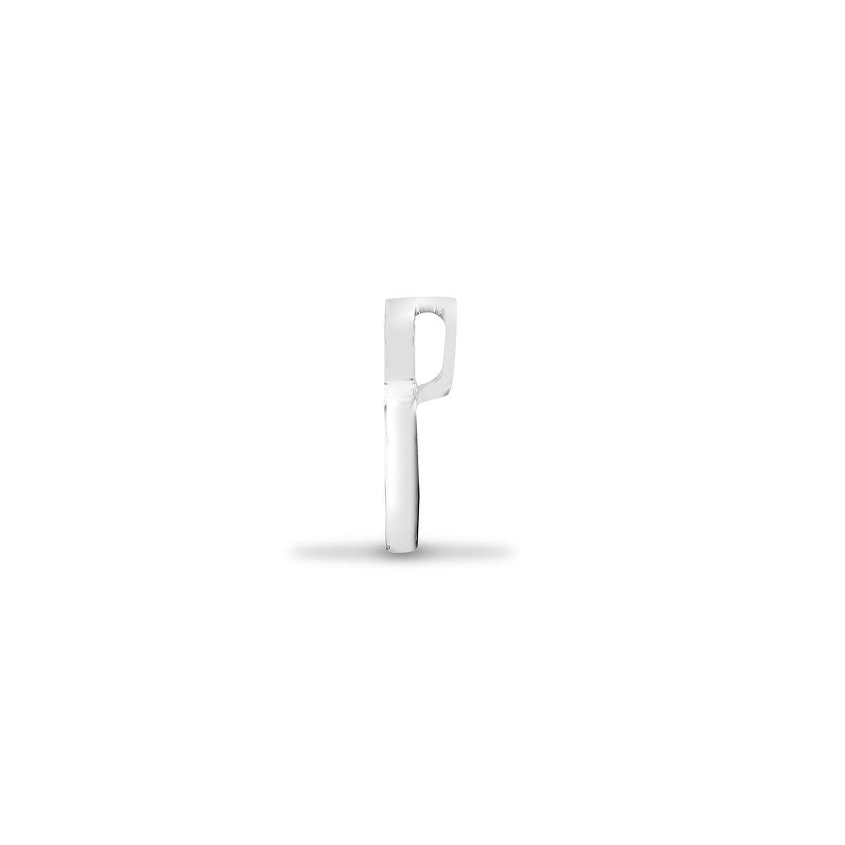 9ct White Gold Natural Diamond Heart Pendant (9P098) – product view