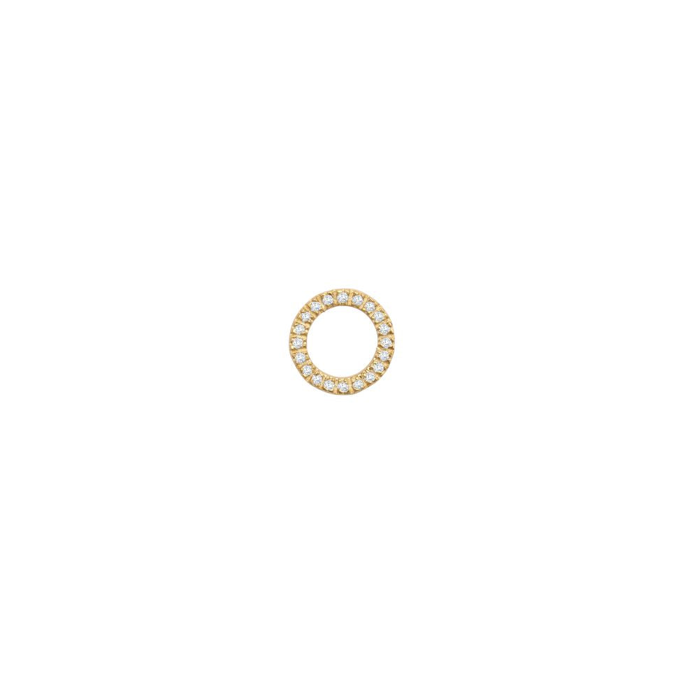 9ct Yellow 0.10ct Natural Diamond Slider Circle Pendant – Imperial Time