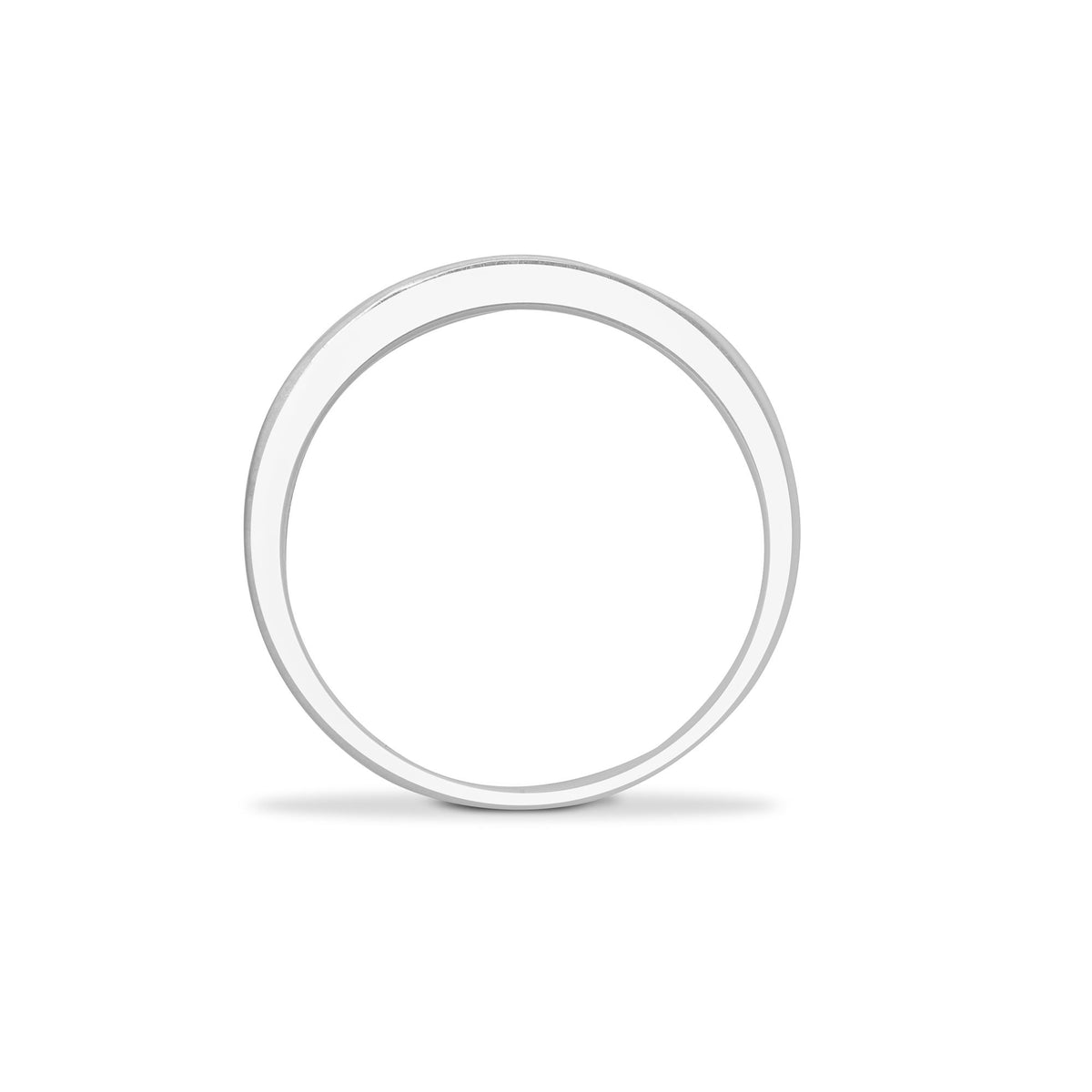 9ct White Gold Natural Diamond Half Eternity Ring (9R025) – product view