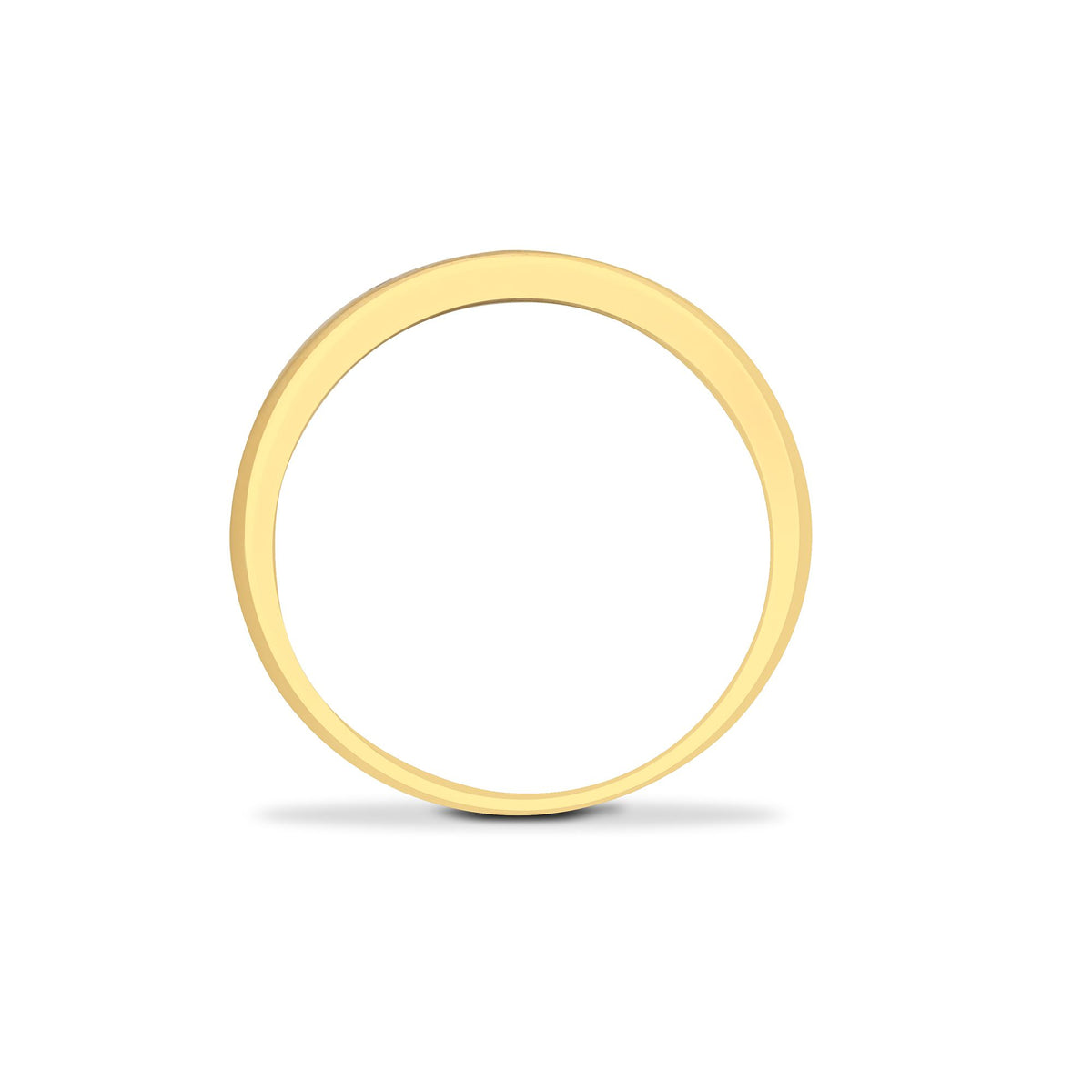 9ct Yellow Gold Natural Diamond Half Eternity Ring (9R027) – product view
