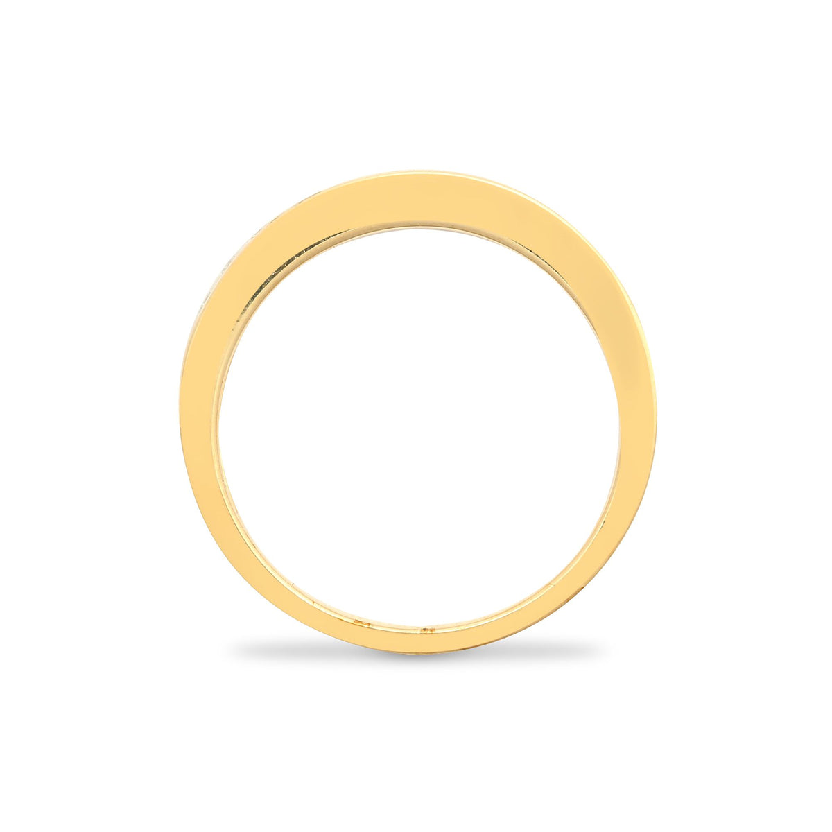 9ct Yellow Gold Natural Diamond Half Eternity Ring (9R029) – product view