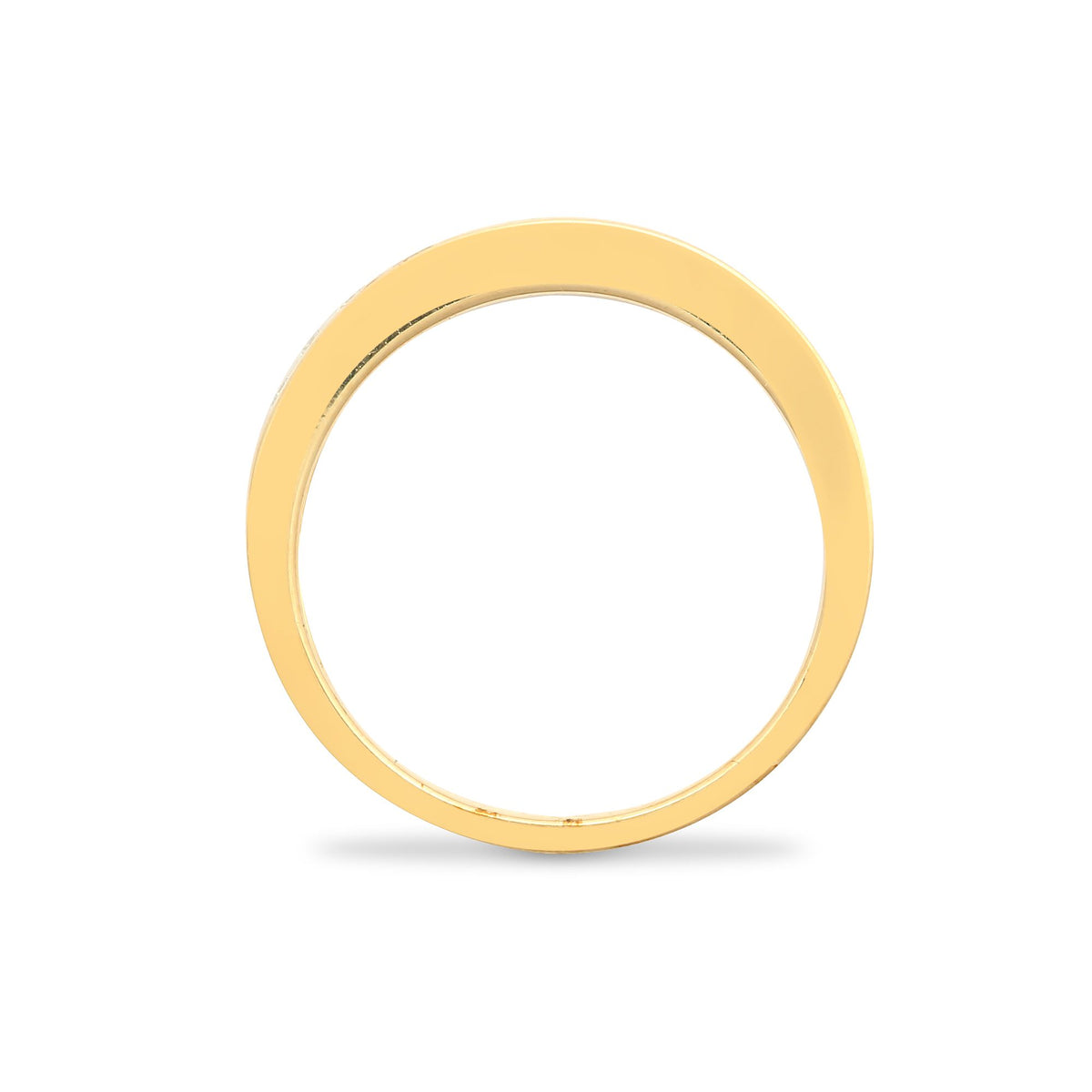 9ct White Gold Natural Diamond Half Eternity Ring (9R030) – product view