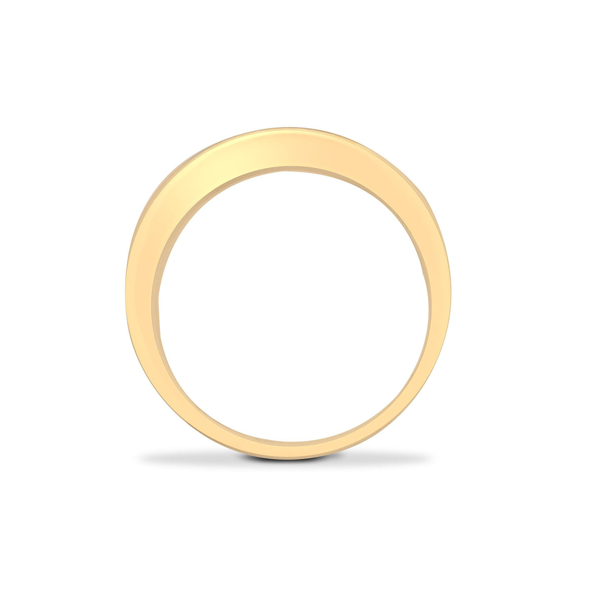 9ct Yellow Gold Natural Diamond Half Eternity Ring (9R031) – product view