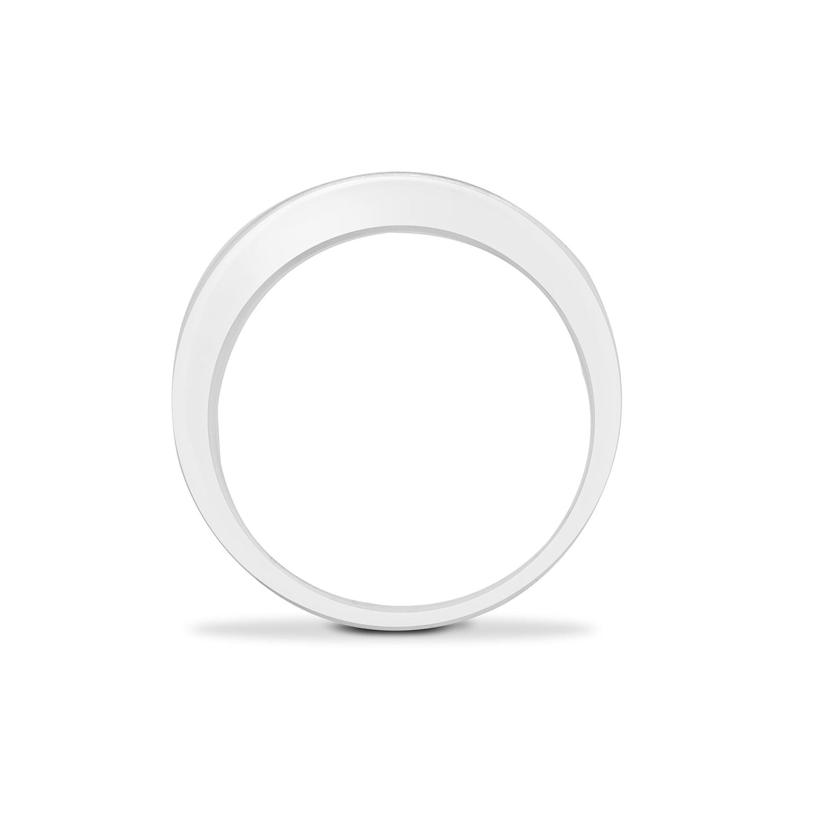 9ct White Gold Natural Diamond Half Eternity Ring (9R034) – product view