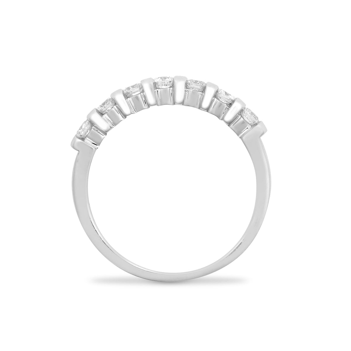 9ct White Gold Natural Diamond Ring (9R059) – product view