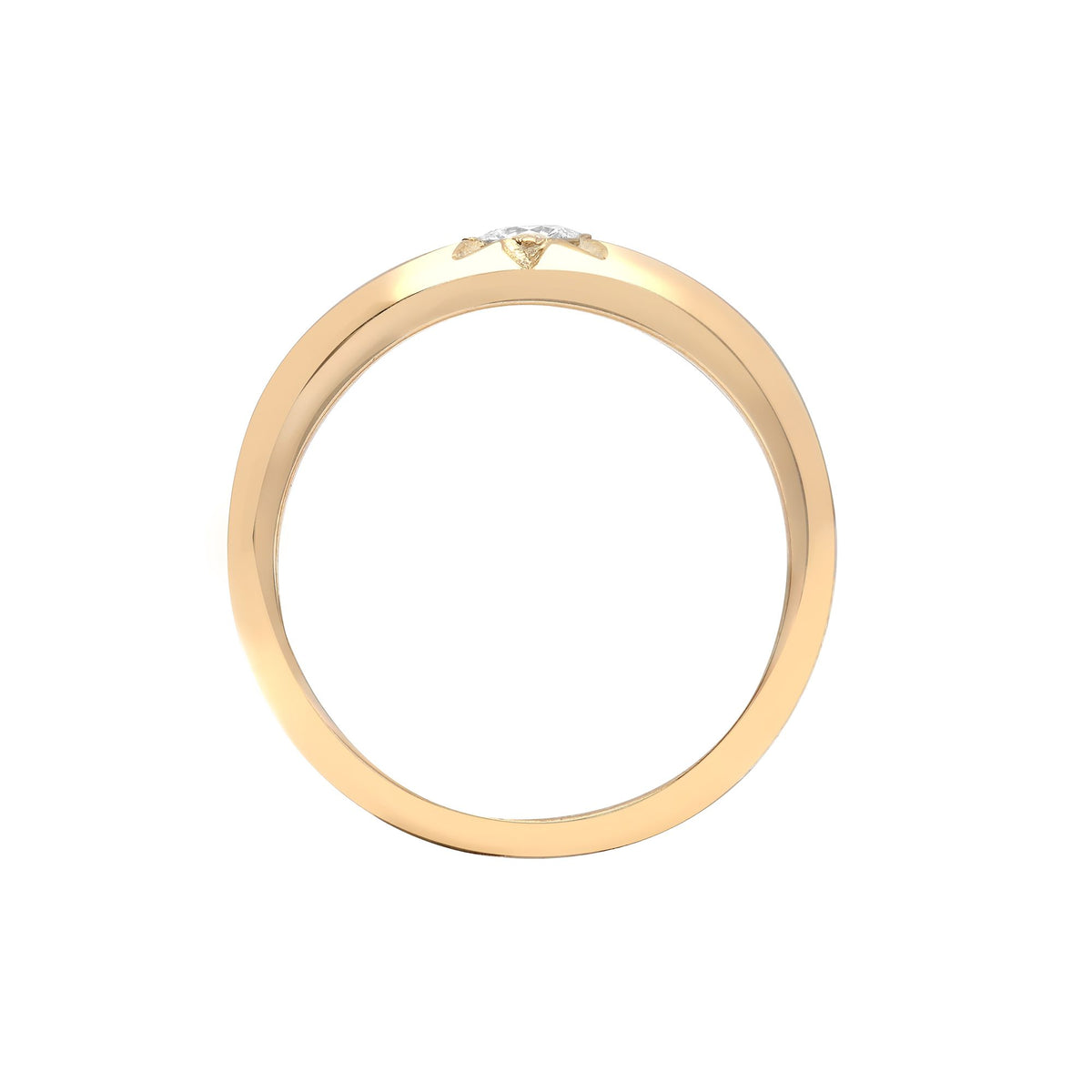 9ct Yellow Gold Natural Diamond Ring (9R248) – product view