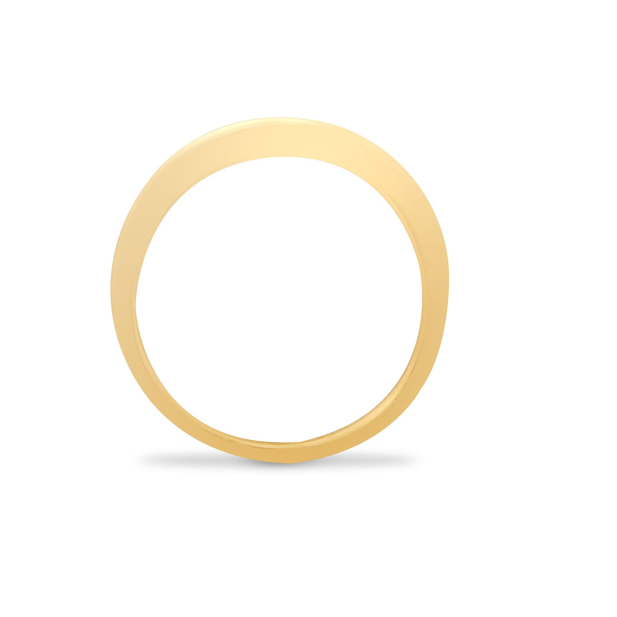 9ct Yellow Gold Natural Diamond 14pts & Emerald 26pts Channel Set Half Eternity Ring (9R534) – product view