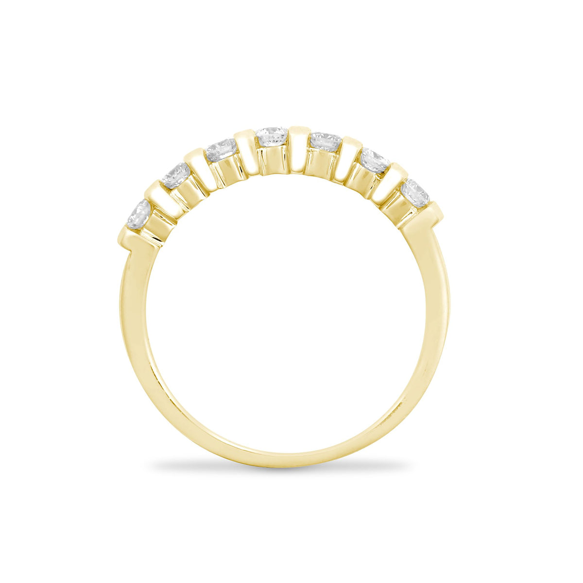 9ct Yellow 40pts Bar Set Ring (9R640) – product view
