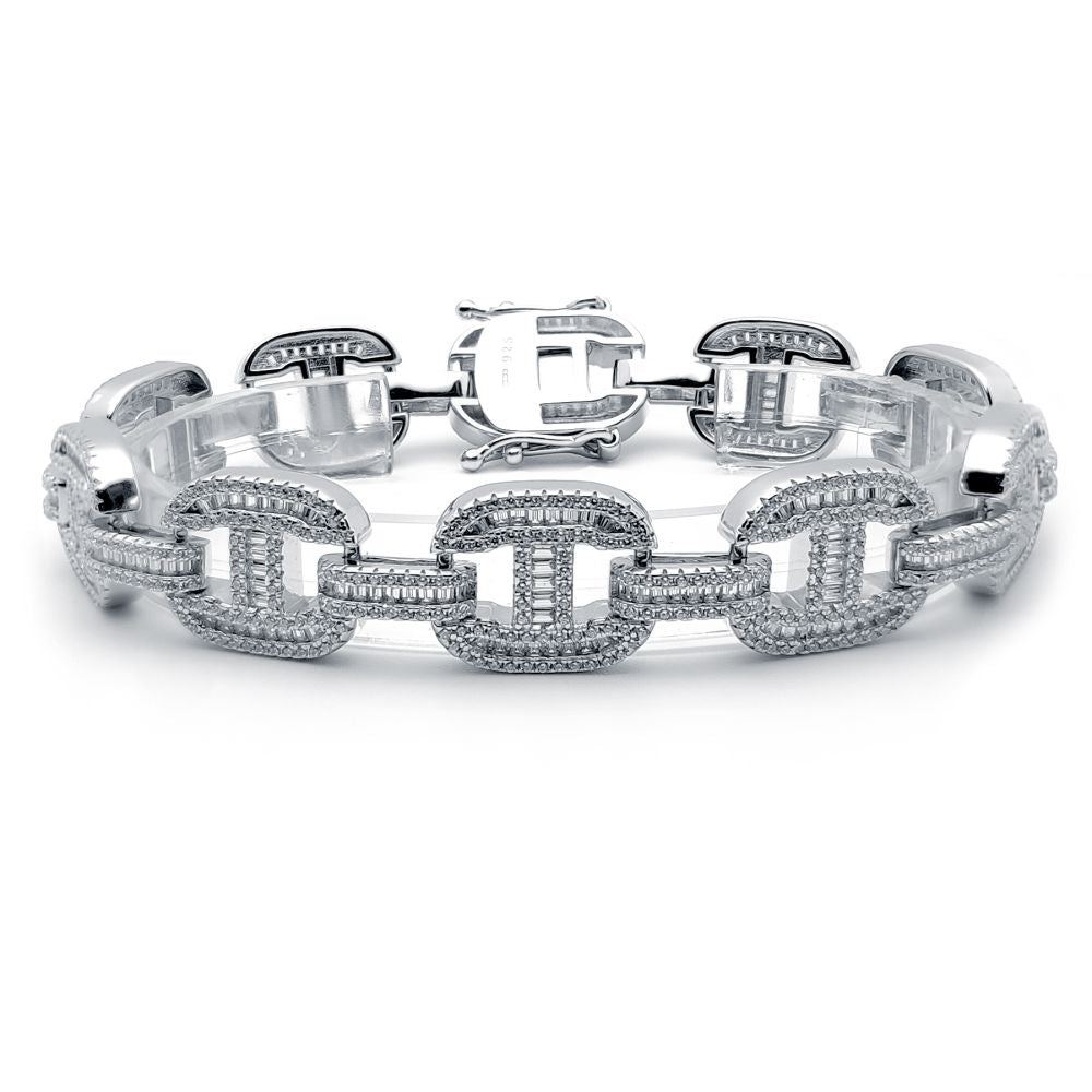 925 Silver Cubic Zirconia Set Marine Bracelet – Imperial Time
