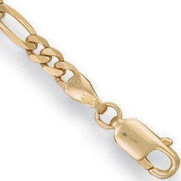 Yellow Gold Figaro Anklet