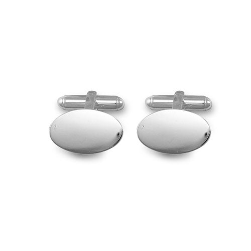925 Sterling Silver Oval Cufflinks – Imperial Time