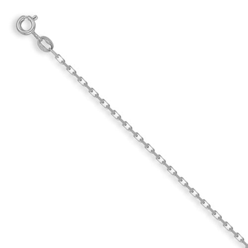 925 Sterling Silver Diamond-Cut Belcher Necklace – Imperial Time