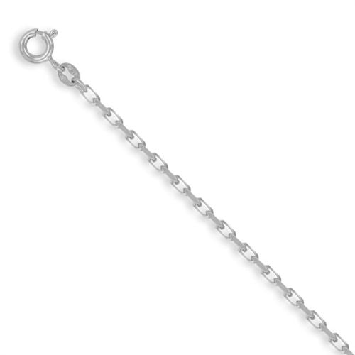 925 Sterling Silver Diamond-Cut Belcher Necklace – Imperial Time
