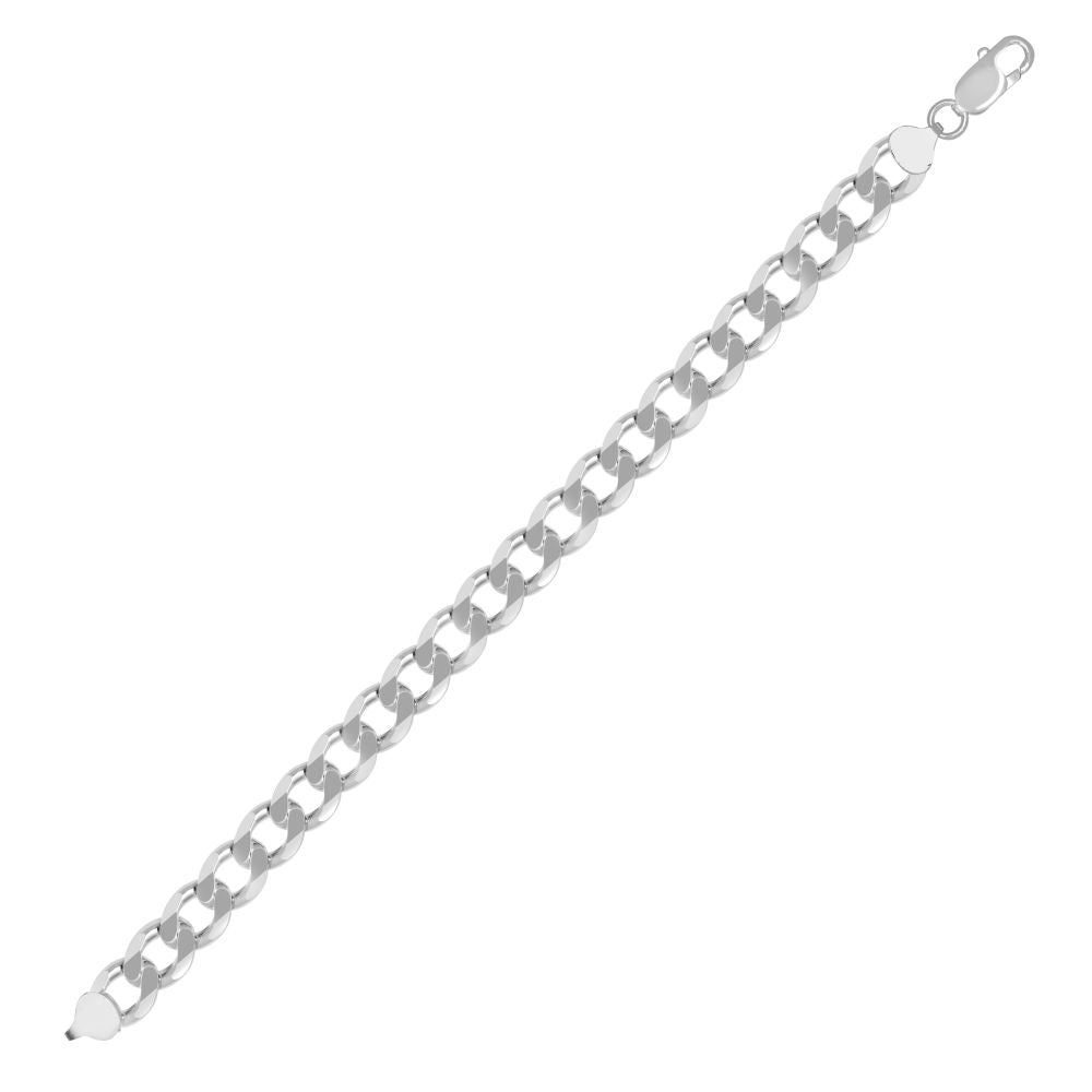 925 Silver Diamond Cut Flat Curb 9.6mm Gauge Chain – Imperial Time