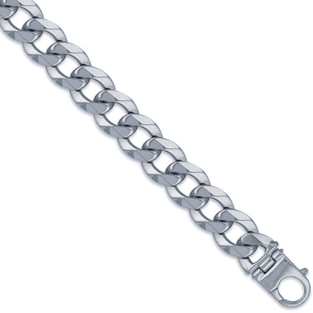 925 Sterling Silver Traditional Heavy Weight Curb Link 20mm Gauge Chain – Imperial Time