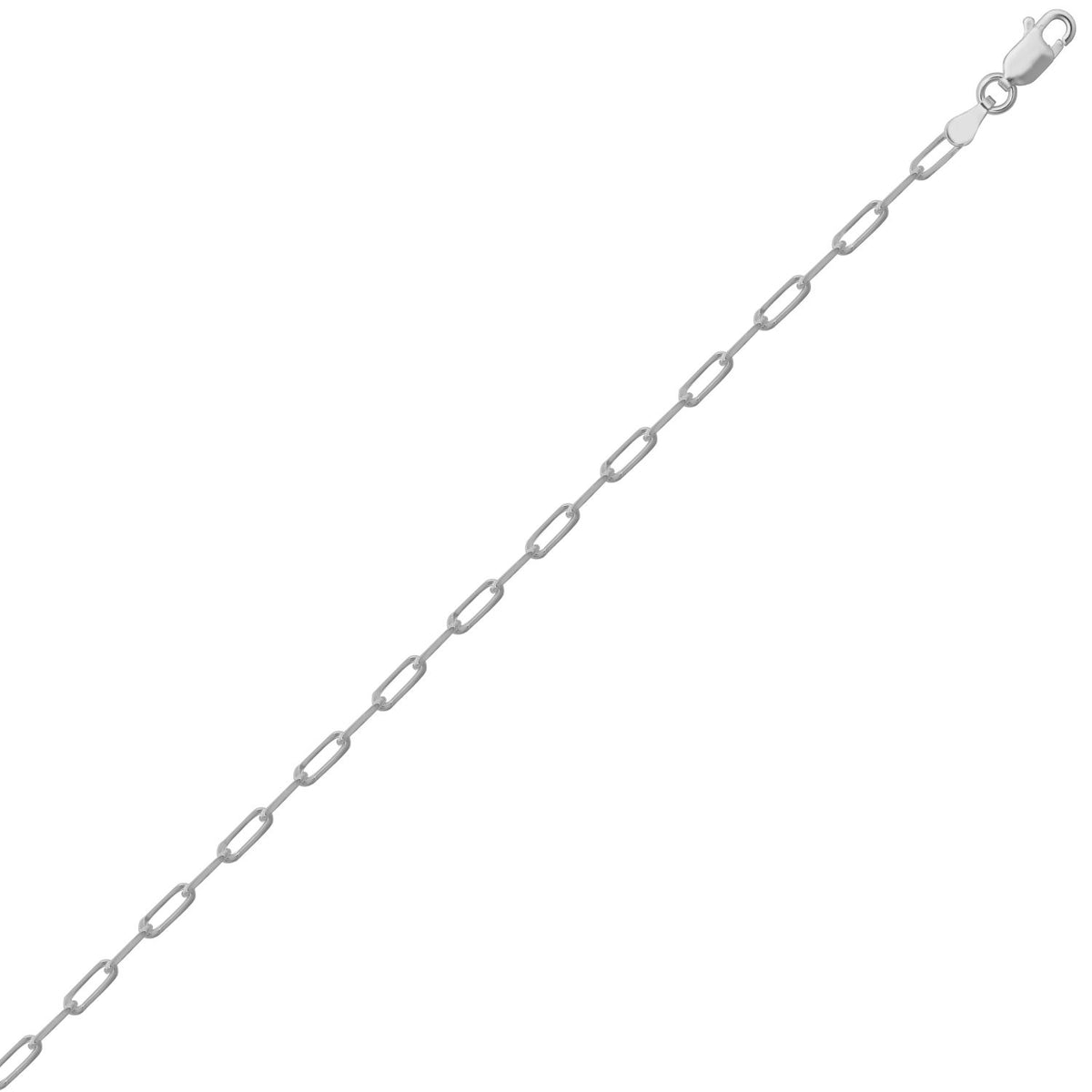 925 Silver Paperclip Chain 2.4mm Gauge Chain – Imperial Time
