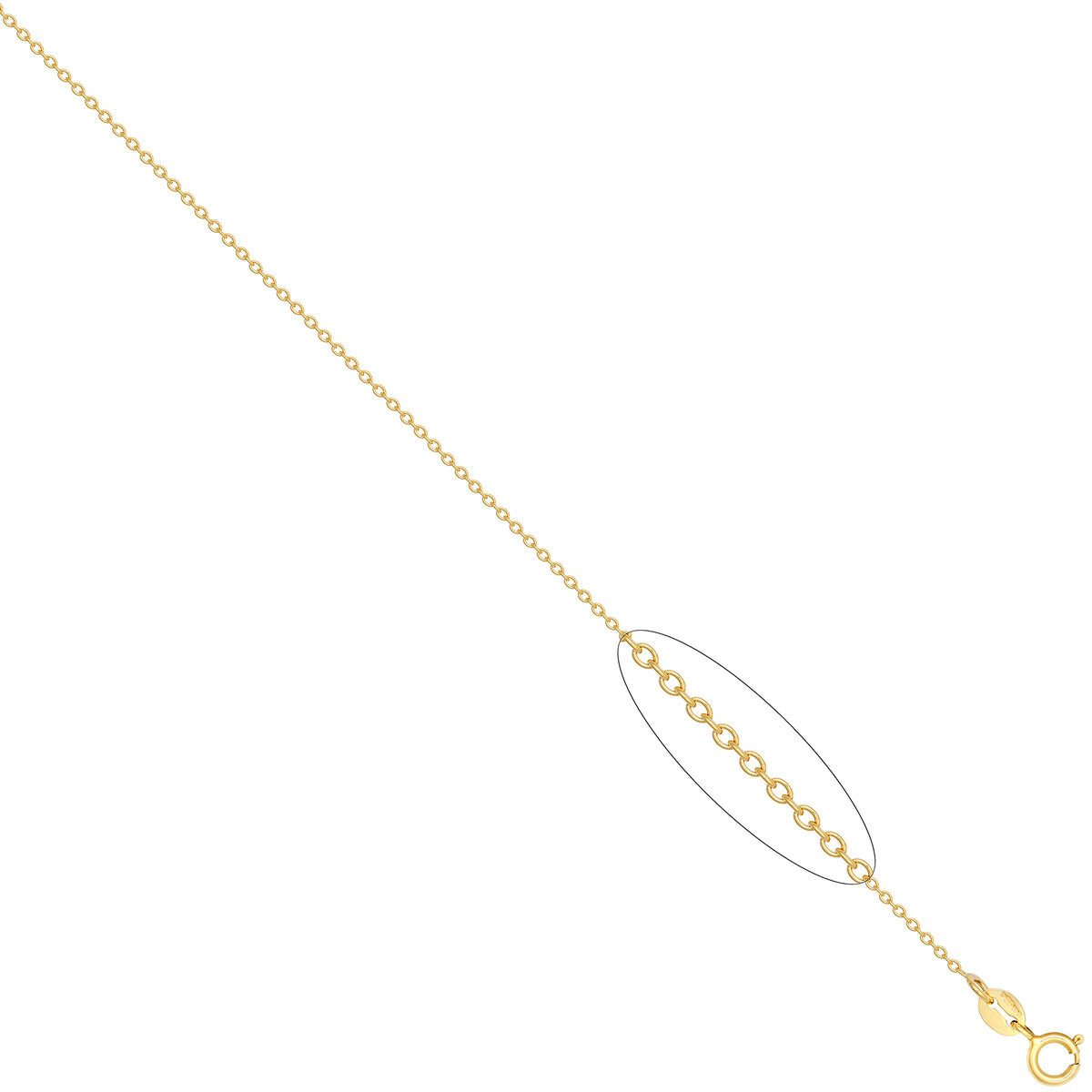 925 Silver Yellow Gold Plated Rolo Extender Chain – Imperial Time