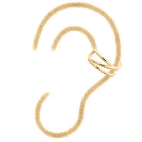 925 Silver Ear Cuff – product view