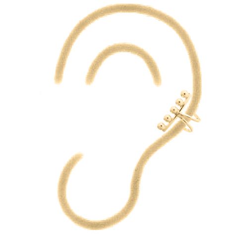 925 Silver Ear Cuff – side view