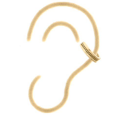 925 Silver Ear Cuff – side view