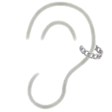 925 Silver Ear Cuff – detail view