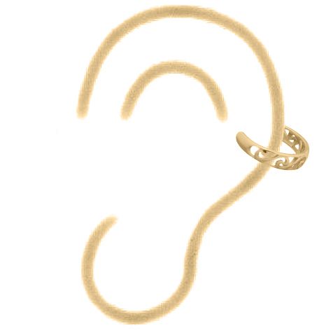 925 Silver Ear Cuff – product view