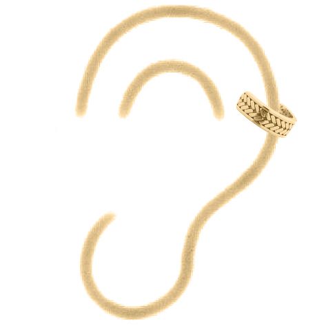 925 Silver Ear Cuff – product view