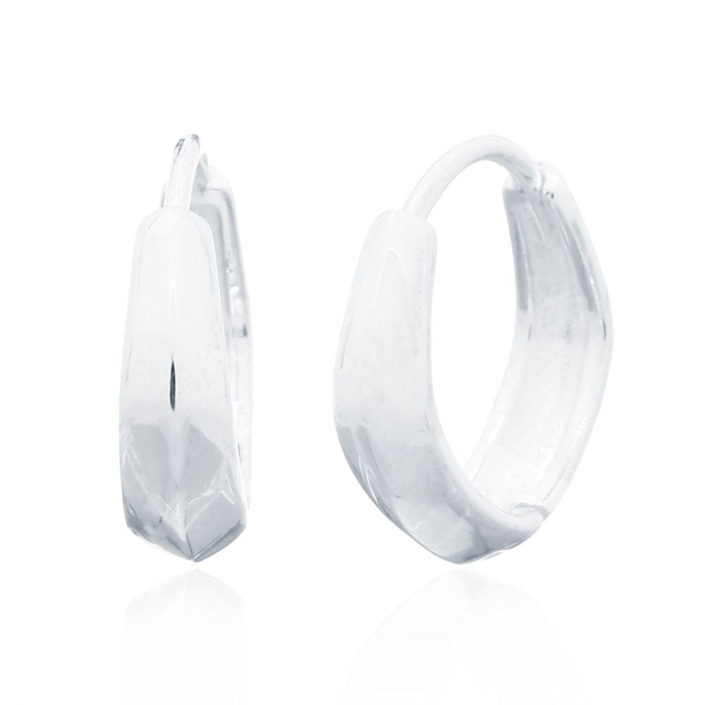 925 Silver Huggie Hoop Earrings – Imperial Time