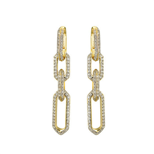 925 Silver 14ct Gold Plated Cubic Zirconia Set Earrings – Imperial Time
