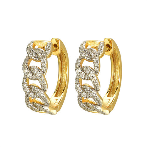 925 Silver 14ct Gold Plated Cubic Zirconia Set Earrings – Imperial Time