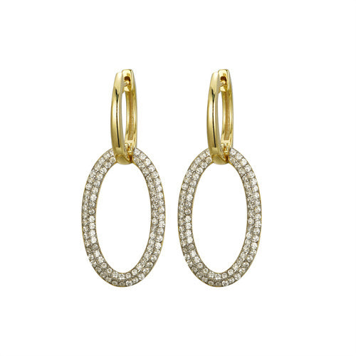 925 Silver 14ct Gold Plated Cubic Zirconia Set Earrings – Imperial Time