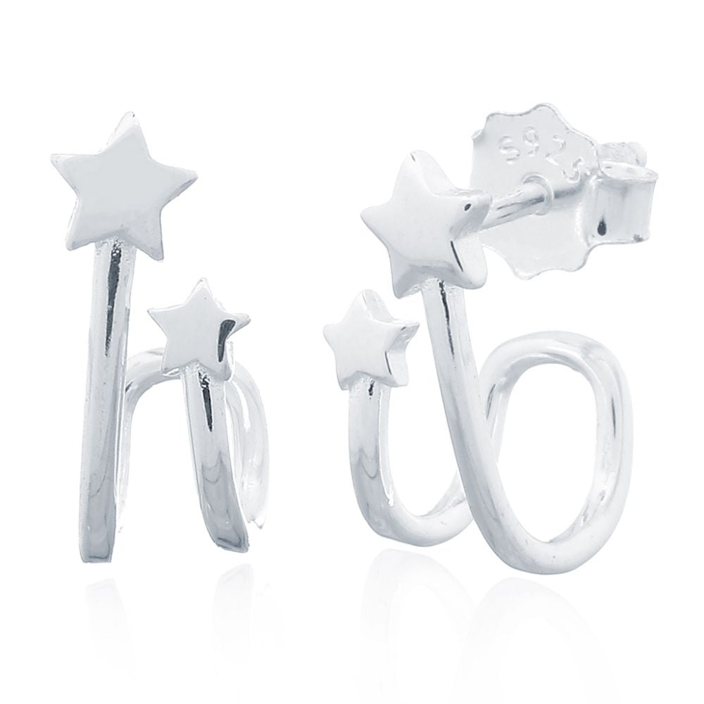 925 Silver Stud Earrings (AES165) – product view